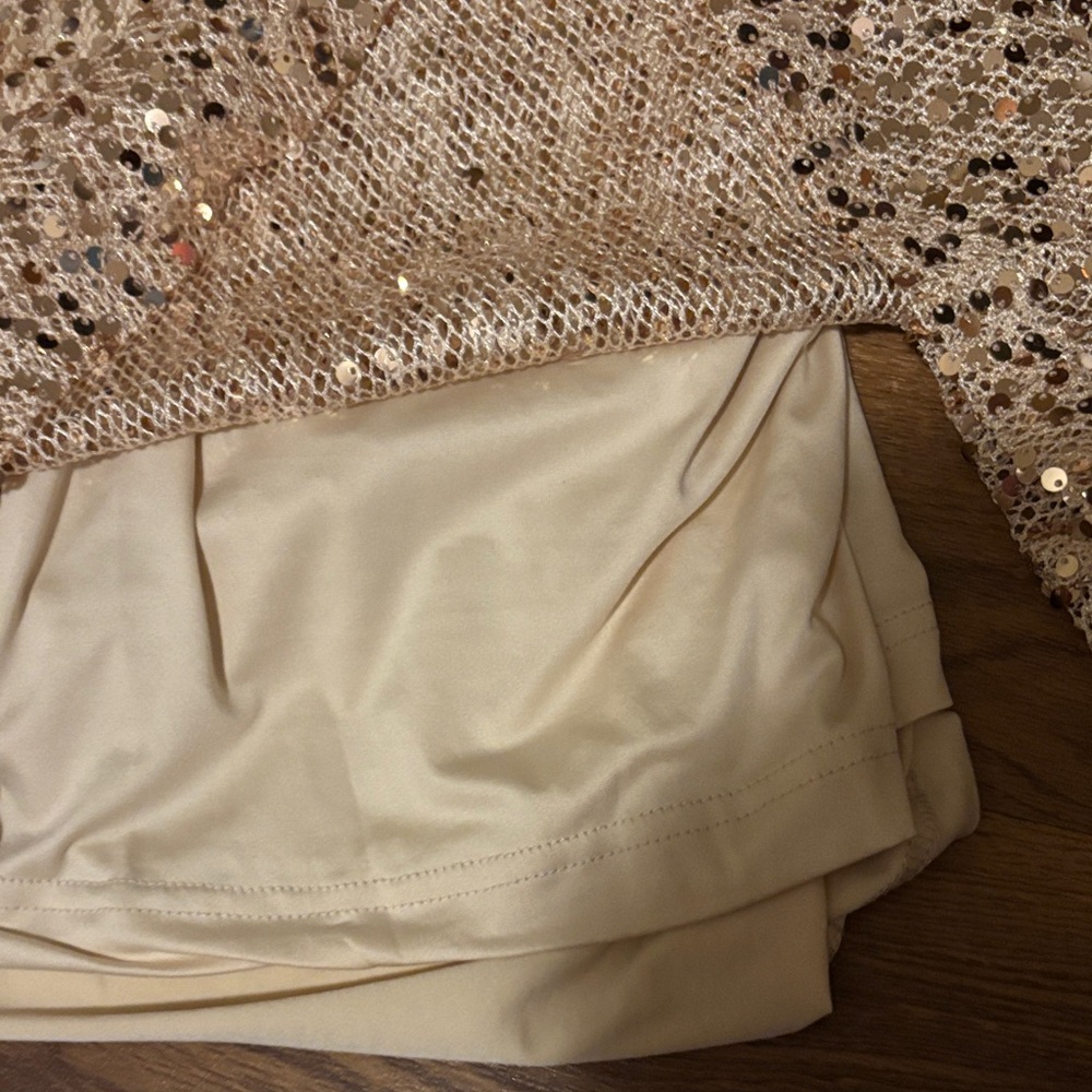 Hello Molly Sparkling Long Sleeve Dress - Cream - Picture 4 of 5